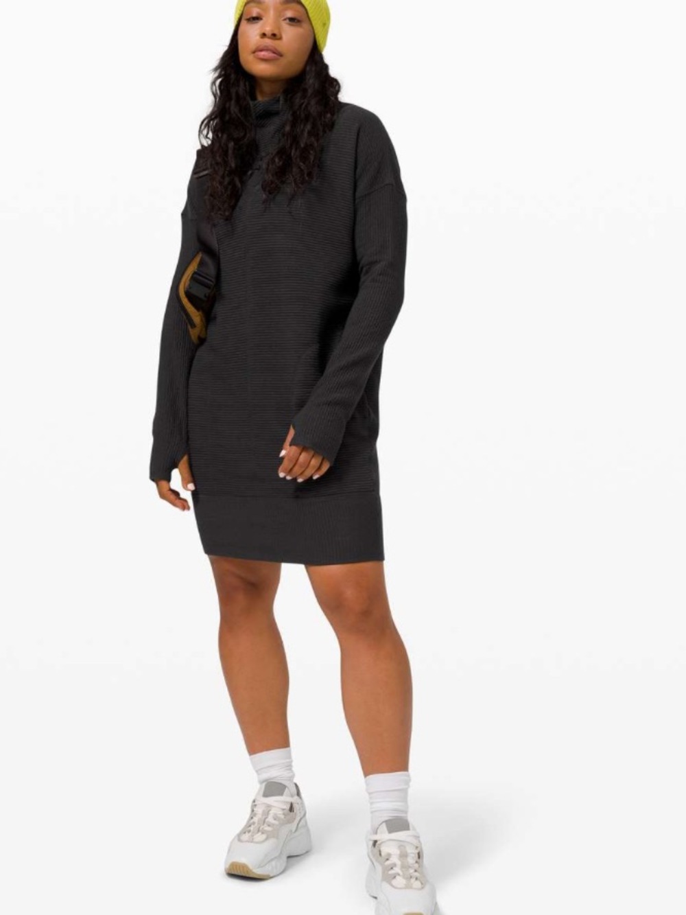 Lululemon Call for Cozy Dress Black size 4
